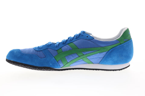 Onitsuka Tiger Serrano D109L-4284 Mens Blue Suede Low Top Sneakers Shoes