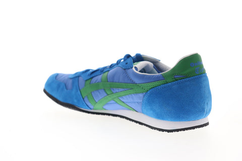 Onitsuka Tiger Serrano D109L-4284 Mens Blue Suede Low Top Sneakers Shoes