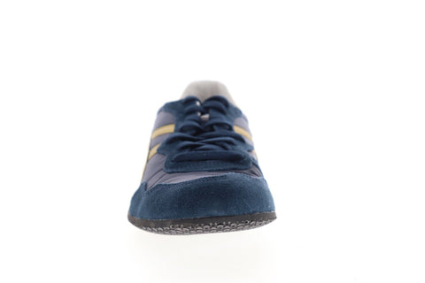 Onitsuka Tiger Serrano D109L-5094 Mens Blue Suede Low Top Sneakers Shoes
