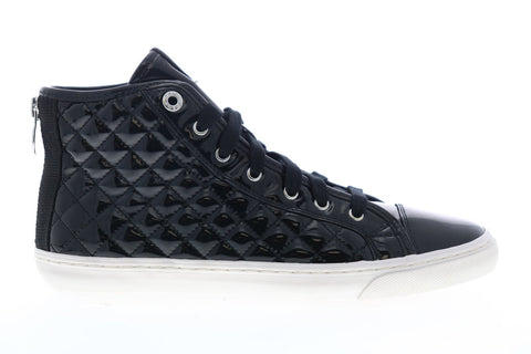 Geox Giyo D4258A000HHC9999 Womens Black Synthetic Lace Up Euro Sneakers Shoes