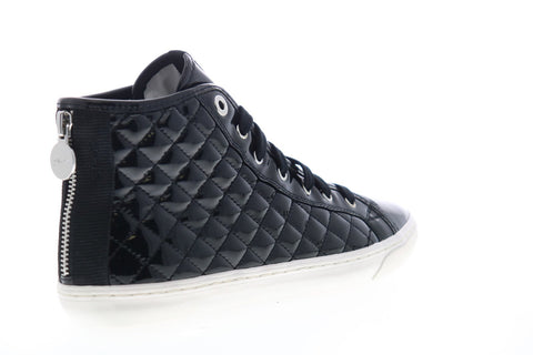 Geox Giyo D4258A000HHC9999 Womens Black Synthetic Lace Up Euro Sneakers Shoes