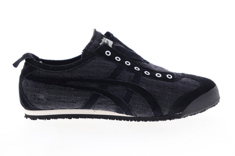 Onitsuka Tiger Mexico 66 D7L8N-9090 Mens Black Suede Low Top Sneakers Shoes