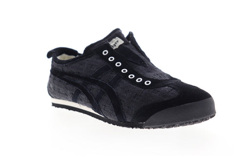 Onitsuka Tiger Mexico 66 D7L8N-9090 Mens Black Suede Low Top Sneakers Shoes