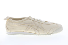 Onitsuka Tiger Mexico 66 D7L0L-0202 Mens Beige Leather Low Top Sneakers Shoes