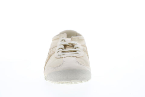 Onitsuka Tiger Mexico 66 D7L0L-0202 Mens Beige Leather Low Top Sneakers Shoes