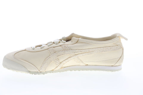 Onitsuka Tiger Mexico 66 D7L0L-0202 Mens Beige Leather Low Top Sneakers Shoes