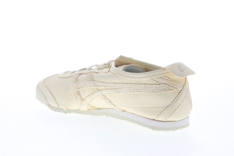 Onitsuka Tiger Mexico 66 D7L0L-0202 Mens Beige Leather Low Top Sneakers Shoes
