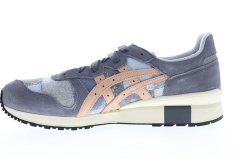 Onitsuka Tiger Tiger Ally D7N1N-4905 Mens Blue Suede Low Top Sneakers Shoes