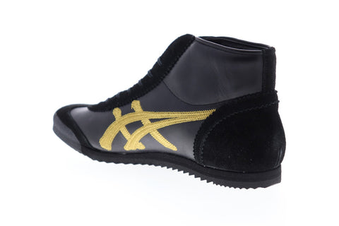 Onitsuka Tiger Mexico Mid Runner Deluxe Mens Black High Top Sneakers Shoes