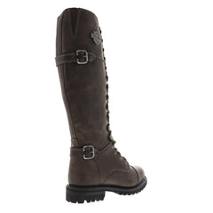 Harley-Davidson レザー ブーツ 8 1/2 US Harley-Davidson Beechwood D83858 Womens Brown Leather Zipper