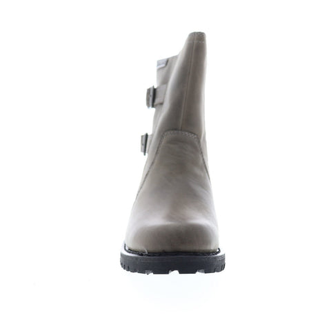 Harley-Davidson Fillon D84184 Womens Gray Leather Zipper Motorcycle Boots Shoes