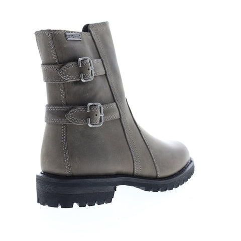 Harley-Davidson Fillon D84184 Womens Gray Leather Zipper Motorcycle Boots Shoes