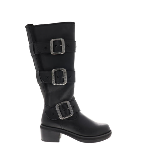 Harley-Davidson Bostwick D84311 Womens Black Leather Motorcycle Boots Shoes