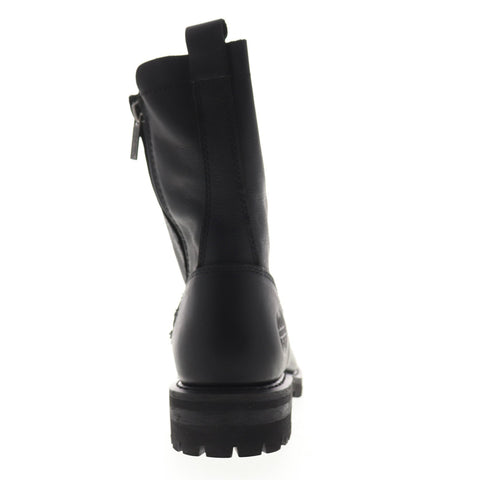 Harley-Davidson Wicklyn D84478 Womens Black Leather Zipper Motorcycle Boots Shoes