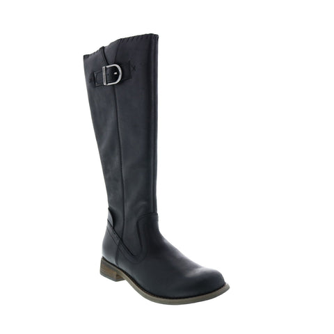Harley-Davidson Keyser D84484 Womens Black Leather Zipper Casual Dress Boots