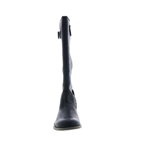 Harley-Davidson Keyser D84484 Womens Black Leather Zipper Casual Dress Boots