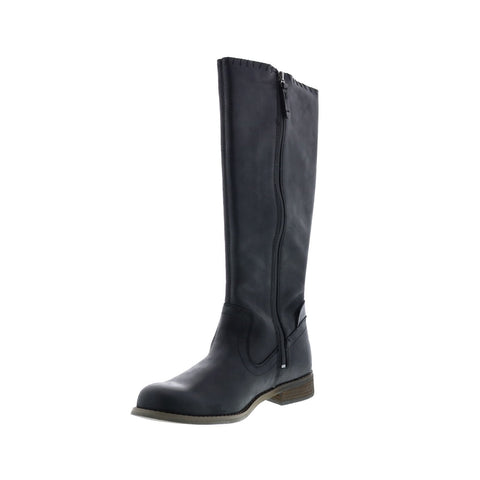 Harley-Davidson Keyser D84484 Womens Black Leather Zipper Casual Dress Boots