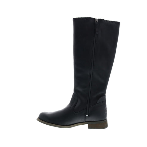Harley-Davidson Keyser D84484 Womens Black Leather Zipper Casual Dress Boots