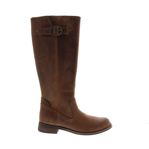 Harley-Davidson Keyser D84486 Womens Brown Leather Strap Knee High Boots