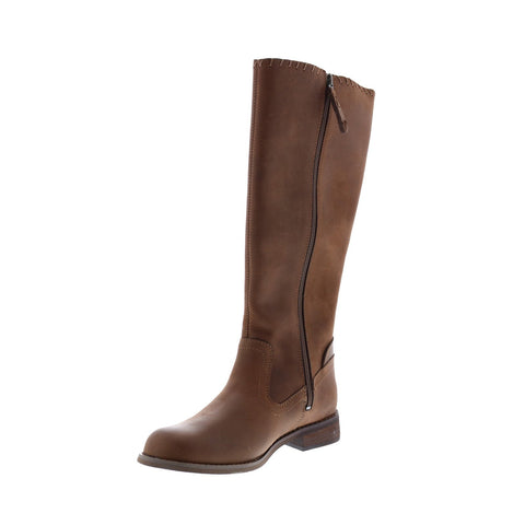 Harley-Davidson Keyser D84486 Womens Brown Leather Strap Knee High Boots