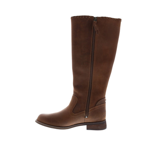 Harley-Davidson Keyser D84486 Womens Brown Leather Strap Knee High Boots