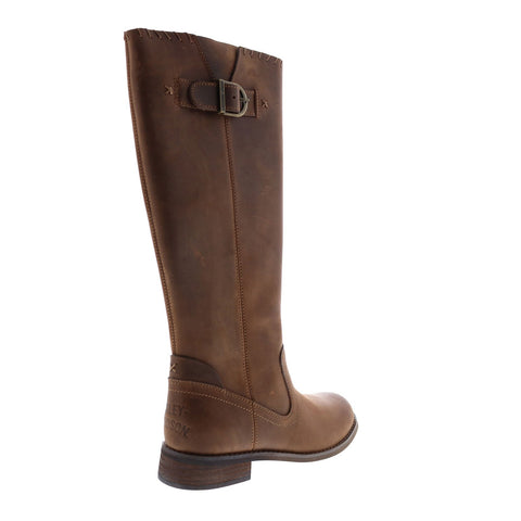 Harley-Davidson Keyser D84486 Womens Brown Leather Strap Knee High Boots