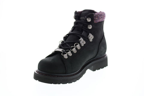 Harley-Davidson Akers D84549 Womens Black Leather Lace Up Motorcycle Boots