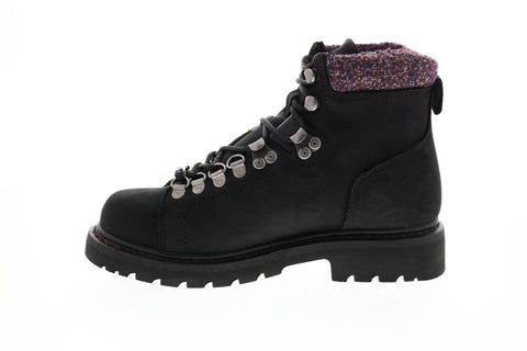 Harley-Davidson Akers D84549 Womens Black Leather Lace Up Motorcycle Boots