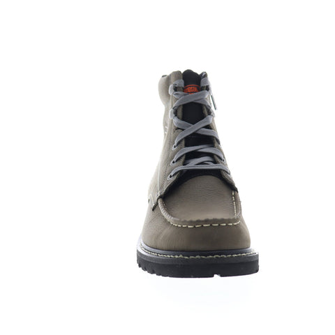 Harley-Davidson Markston D93530 Mens Leather Gray Lace Up Motorcycle Boots Shoes
