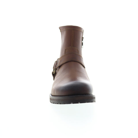 Harley-Davidson Mosby D93533 Mens Brown Leather Zipper Motorcycle Boots Shoes