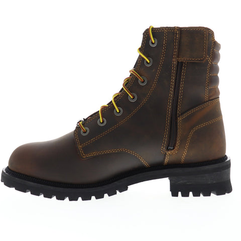 Harley-Davidson Hedman D93552 Mens Brown Leather Motorcycle Boots Shoes