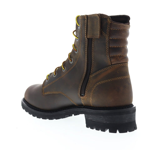 Harley-Davidson Hedman D93552 Mens Brown Leather Motorcycle Boots Shoes