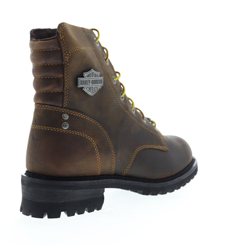 Harley-Davidson Hedman D93552 Mens Brown Leather Motorcycle Boots Shoes