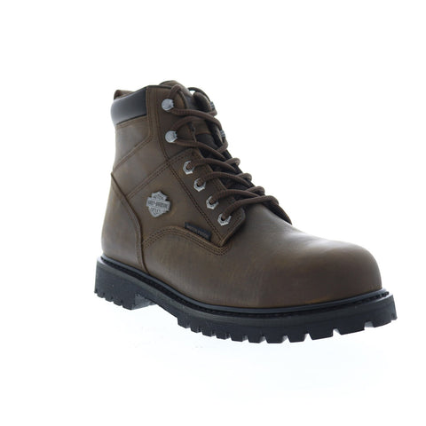 Harley-Davidson Gavern Composite Toe D93568 Mens Brown Motorcycle Boots Shoes