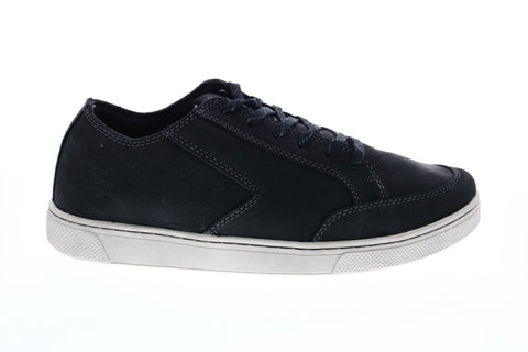 Harley-Davidson Luton D93623 Mens Black Leather Lifestyle Sneakers Shoes