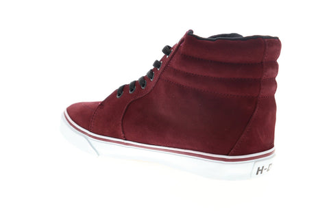 Harley-Davidson Scott D93625 Mens Red Suede Lace Up Low Top Sneakers Shoes