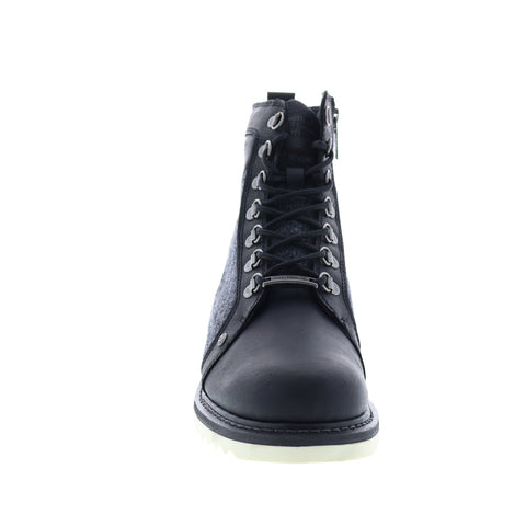 Harley-Davidson Bryant D93631 Mens Black Leather Zipper Motorcycle Boots