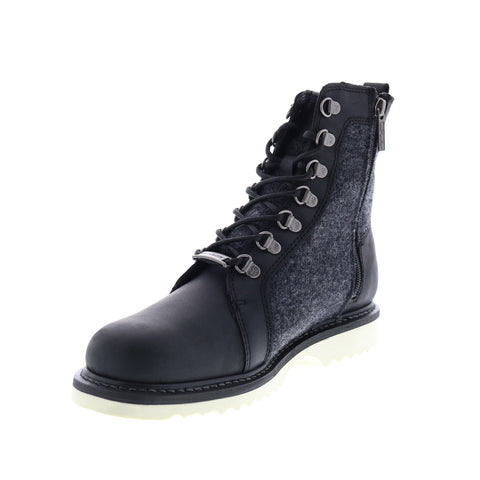 Harley-Davidson Bryant D93631 Mens Black Leather Zipper Motorcycle Boots