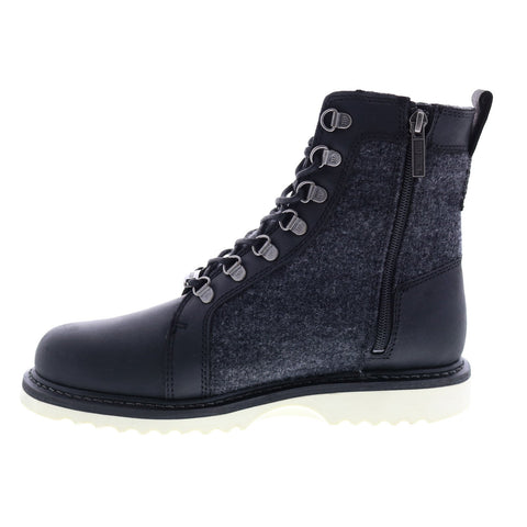 Harley-Davidson Bryant D93631 Mens Black Leather Zipper Motorcycle Boots