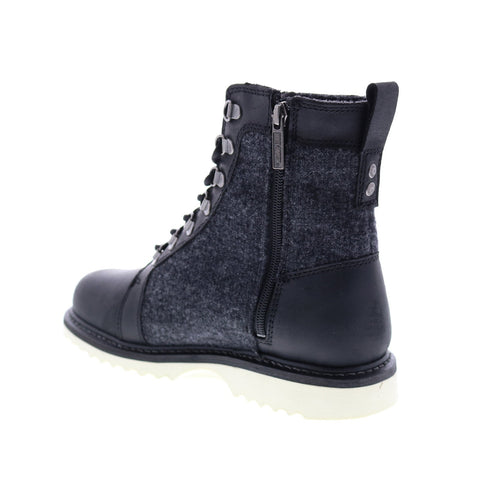 Harley-Davidson Bryant D93631 Mens Black Leather Zipper Motorcycle Boots