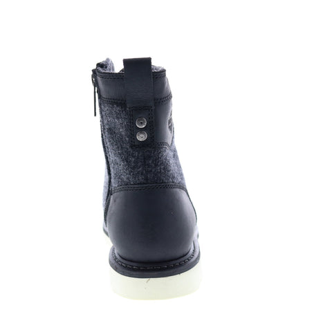 Harley-Davidson Bryant D93631 Mens Black Leather Zipper Motorcycle Boots