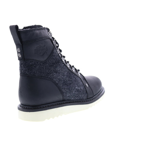 Harley-Davidson Bryant D93631 Mens Black Leather Zipper Motorcycle Boots