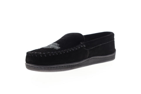 Harley-Davidson Clay D93926 Mens Black Suede Casual Slip On Loafers Shoes
