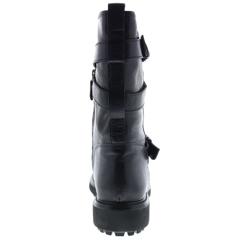 Geox Asheely D947AC00081C9999 Womens Black Leather Casual Dress Boots