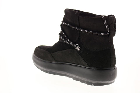 Geox Kaula B Abx D94AWB07622C9999 Womens Black Nubuck Casual Dress Boots