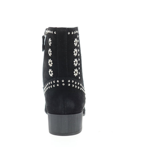 Geox Peython Low D94ECA00023C9999 Womens Black Suede Zipper Western Boots
