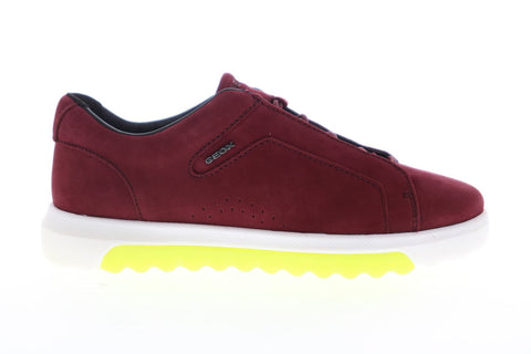 Geox Nexside D94FMA00032C7005 Womens Red Nubuck Euro Sneakers Shoes