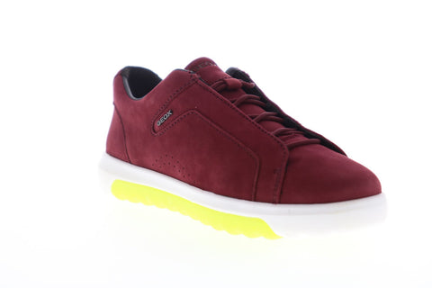 Geox Nexside D94FMA00032C7005 Womens Red Nubuck Euro Sneakers Shoes