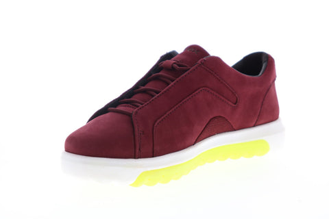 Geox Nexside D94FMA00032C7005 Womens Red Nubuck Euro Sneakers Shoes