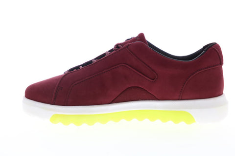 Geox Nexside D94FMA00032C7005 Womens Red Nubuck Euro Sneakers Shoes